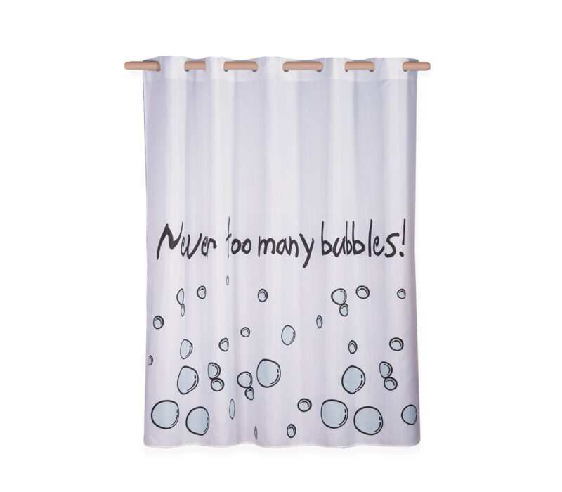 NEF - NEF ΚΟΥΡΤΙΝΑ ΜΠΑΝΙΟΥ MANY BUBBLES 180X200 WHITE