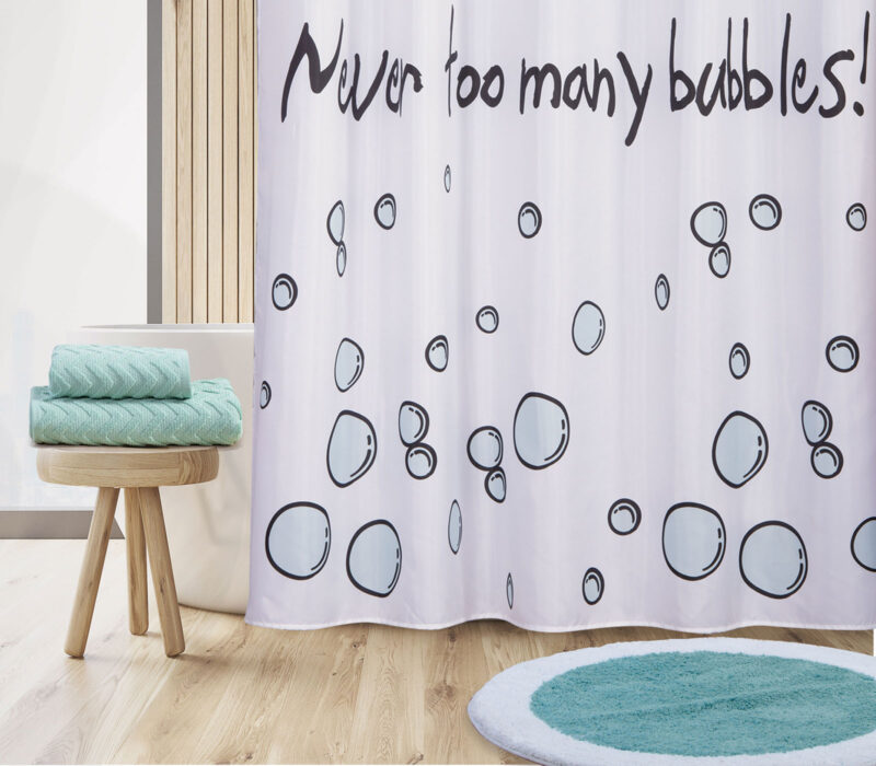 NEF - NEF ΚΟΥΡΤΙΝΑ ΜΠΑΝΙΟΥ MANY BUBBLES 180X200 WHITE - Image 2