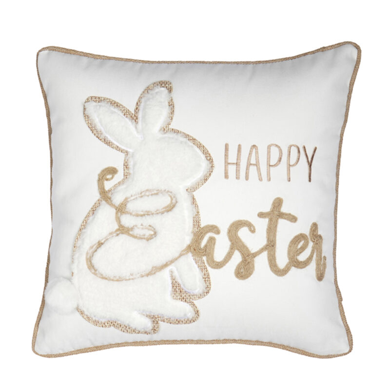 ILIS HOME ΠΑΣΧΑΛΙΝΗ ΜΑΞΙΛΑΡΟΘΗΚΗ HAPPY EASTER ΛΕΥΚΟ 45Χ45
