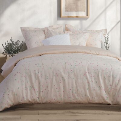 ΚΟΥΒΕΡΛΙ ΥΠΕΡΔΙΠΛΟ KIARA 240X230 NEF-NEF HOMEWARE SALMON