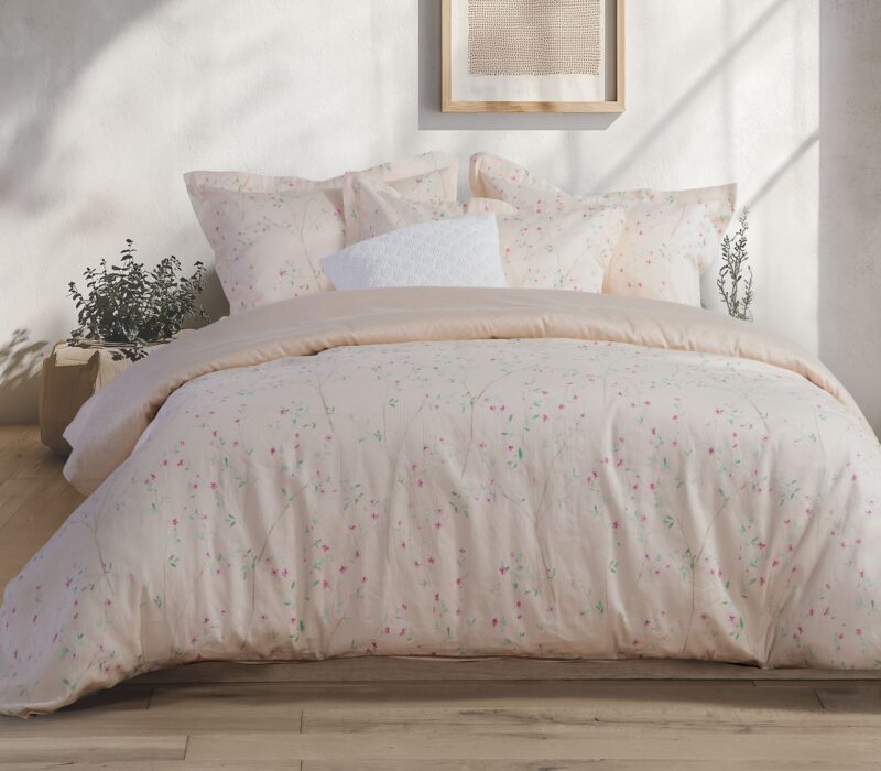 ΚΟΥΒΕΡΛΙ ΥΠΕΡΔΙΠΛΟ KIARA 240X230 NEF-NEF HOMEWARE SALMON