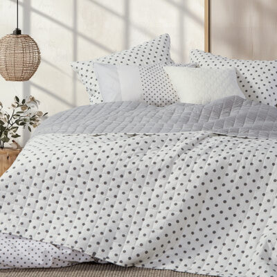 ΚΟΥΒΕΡΛΙ ΜΟΝΟ DONTER 180X240 NEF-NEF HOMEWARE GREY