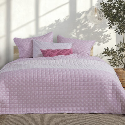 ΚΟΥΒΕΡΛΙ ΜΟΝΟ KEYLAN 180X240 NEF-NEF HOMEWARE MAUVE