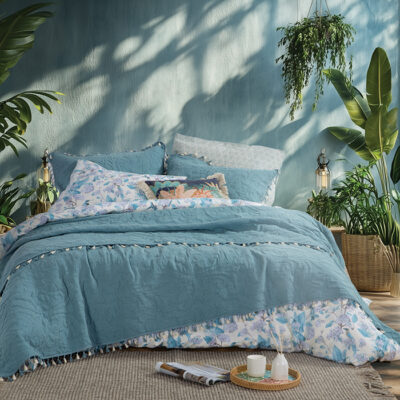 ΚΟΥΒΕΡΛΙ ΥΠΕΡΔΙΠΛΟ FERAGGIO BLUE 230X240 NEF-NEF HOMEWARE PETROL