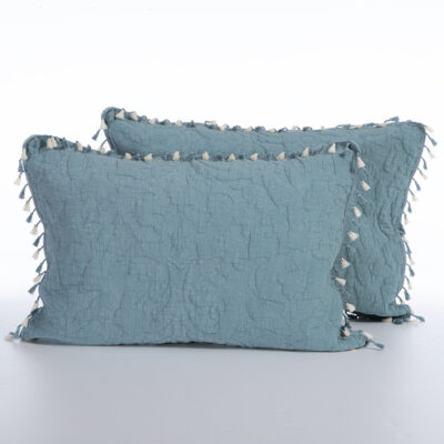 ΜΑΞΙΛΑΡΟΘΗΚΕΣ ΣΕΤ 2 ΤΕΜΑΧΙΩΝ FERAGGIO BLUE 52X72 NEF-NEF HOMEWARE PETROL