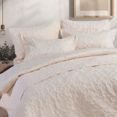 ΚΟΥΒΕΡΛΙ ΥΠΕΡΔΙΠΛΟ ZINOVIA 230X240 NEF-NEF HOMEWARE VANILLA
