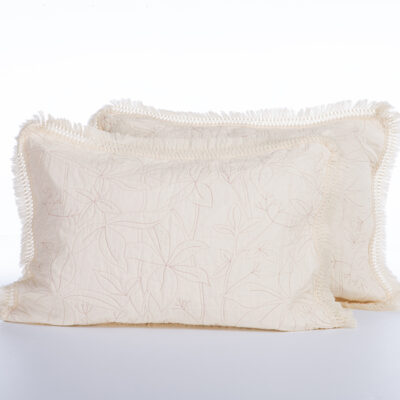 ΜΑΞΙΛΑΡΟΘΗΚΕΣ ΣΕΤ 2 ΤΕΜΑΧΙΩΝ JAMAL 52X72 NEF-NEF HOMEWARE ECRU