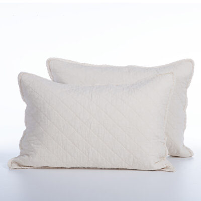 ΜΑΞΙΛΑΡΟΘΗΚΕΣ ΣΕΤ 2 ΤΕΜΑΧΙΩΝ BRUNNO 52Χ72 NEF-NEF HOMEWARE ECRU