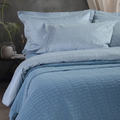ΚΟΥΒΕΡΛΙ ΥΠΕΡΔΙΠΛΟ ELEMENTS- POINTER 230X240 NEF-NEF HOMEWARE BLUE