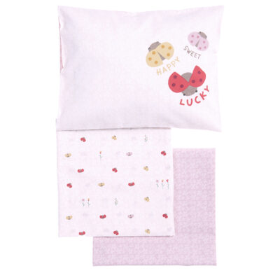 ΒΡΕΦΙΚΑ ΣΕΤ ΣΕΝΤΟΝΙΑ ΚΟΥΝΙΑΣ LADY BUG  NEF-NEF HOMEWARE ECRU