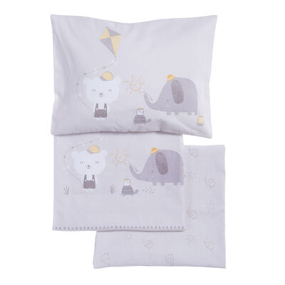 ΒΡΕΦΙΚΑ ΣΕΤ ΣΕΝΤΟΝΙΑ ΚΟΥΝΙΑΣ HAPPY DAYS  NEF-NEF HOMEWARE GREIGE
