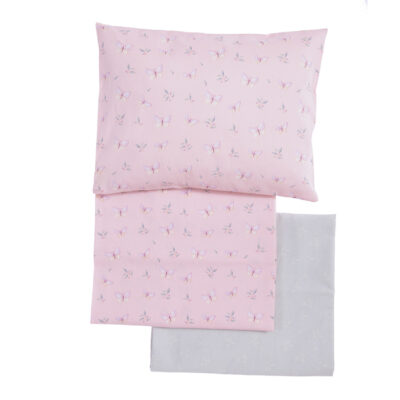 ΒΡΕΦΙΚΑ ΣΕΤ ΣΕΝΤΟΝΙΑ ΚΟΥΝΙΑΣ WINGS OF JOY  NEF-NEF HOMEWARE PINK