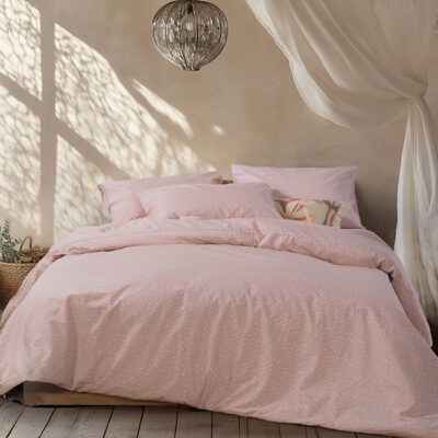 ΣΕΤ ΣΕΝΤΟΝΙΑ ΒΑΜΒΑΚΕΡO ΠΕΡΚΑΛΙ KING SIZE SISSY 280X270 NEF-NEF HOMEWARE ROSE