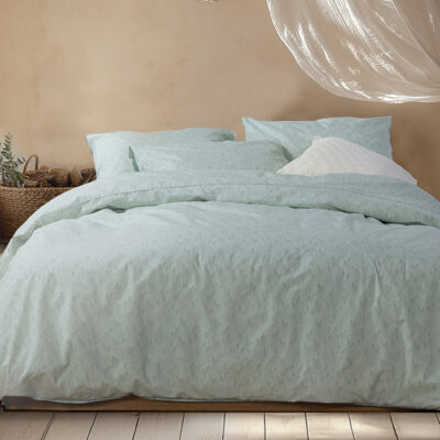 ΣΕΤ ΣΕΝΤΟΝΙΑ ΒΑΜΒΑΚΕΡO ΠΕΡΚΑΛΙ KING SIZE JOSEFINE 280X270 NEF-NEF HOMEWARE MINT