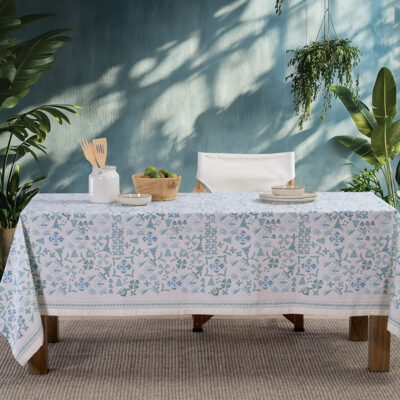 ΤΡΑΠΕΖΟΜΑΝΤΗΛΟ CYANER BLUE 140X180 NEF-NEF HOMEWARE BLUE