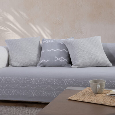 ΡΙΧΤΑΡΙ ΤΡΙΘΕΣΙΟΥ ΚΑΝΑΠΕ CREATE 180Χ300 NEF-NEF HOMEWARE GREY
