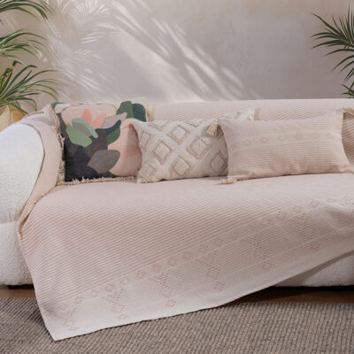 ΡΙΧΤΑΡΙ ΠΟΛΥΘΡΟΝΑΣ RESAN 180Χ180 NEF-NEF HOMEWARE PEACH