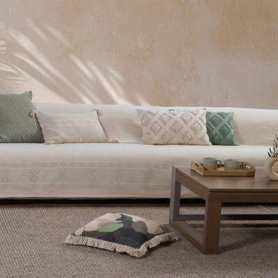 ΡΙΧΤΑΡΙ ΤΡΙΘΕΣΙΟΥ ΚΑΝΑΠΕ RESAN 180Χ300 NEF-NEF HOMEWARE MINT