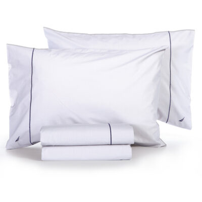 ΣΕΤ ΣΕΝΤΟΝΙΑ ΒΑΜΒΑΚΕΡΑ KING SIZE NAUTICA - NAU WAVE SOLID 280Χ270 WHITE