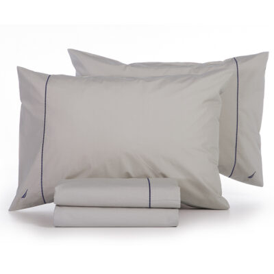 ΣΕΤ ΣΕΝΤΟΝΙΑ ΒΑΜΒΑΚΕΡΑ KING SIZE NAUTICA - NAU WAVE SOLID 280Χ270 LINEN