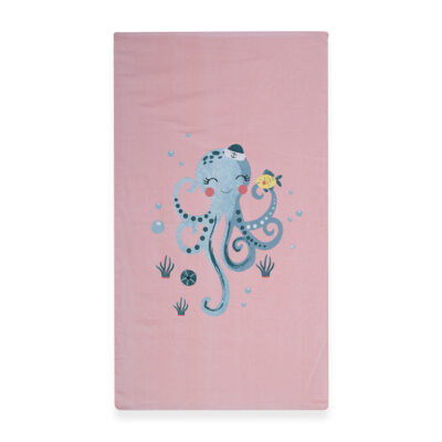 ΠΑΙΔΙΚΗ ΠΕΤΣΕΤΑ ΘΑΛΑΣΣΗΣ SWEET OCTAPUS 70X120 NEF-NEF HOMEWARE PEACH