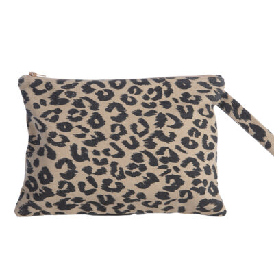 ΤΣΑΝΤΑΚΙ ΘΑΛΑΣΣΗΣ CHEETAH 33X23 NEF-NEF HOMEWARE BEIGE/BLACK