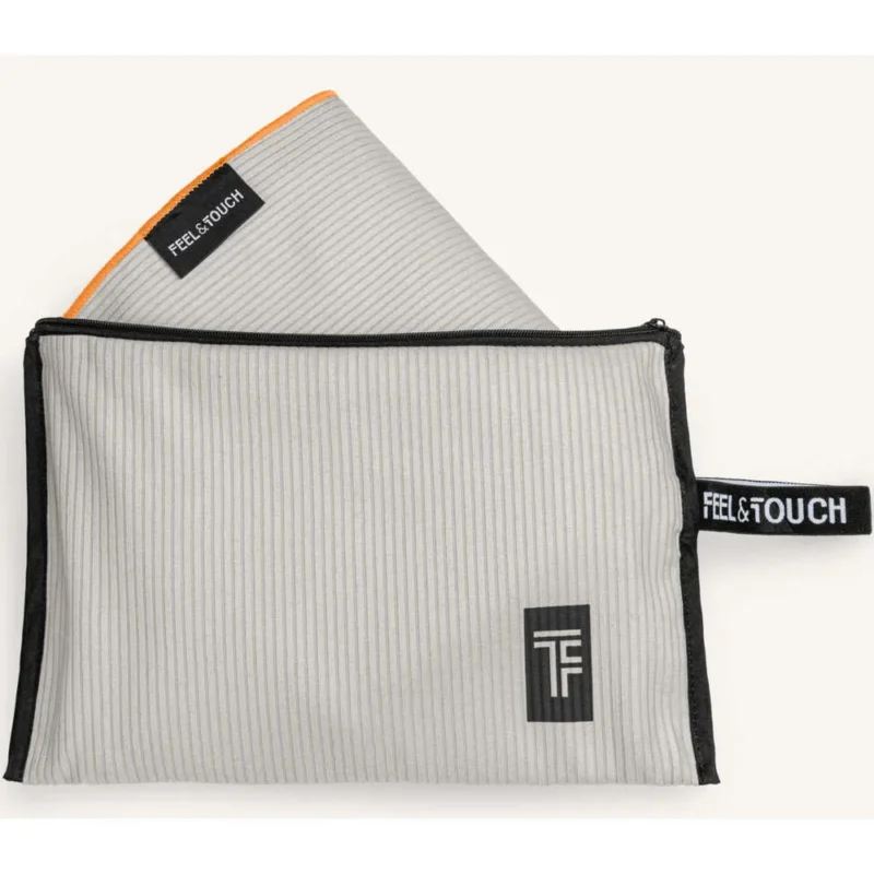 FEEL & TOUCH ΠΕΤΣΕΤΑ ΘΑΛΑΣΣΗΣ ΜΕ ΝΕΣΕΣΕΡ SURF 02 LIGHT GREY