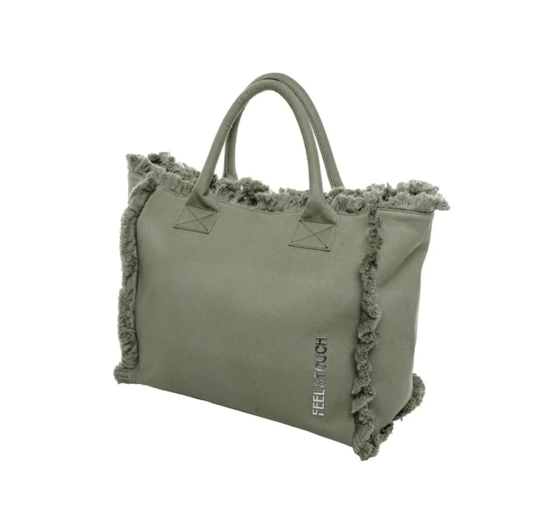 FEEL & TOUCH ΤΣΑΝΤΑ ΩΜΟΥ CARIBBEAN KHAKI - Image 4