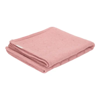LITTLE DUTCH ΚΟΥΒΕΡΤΑ ΠΛΕΚΤΗ PURE PINK BLUSH 70x100