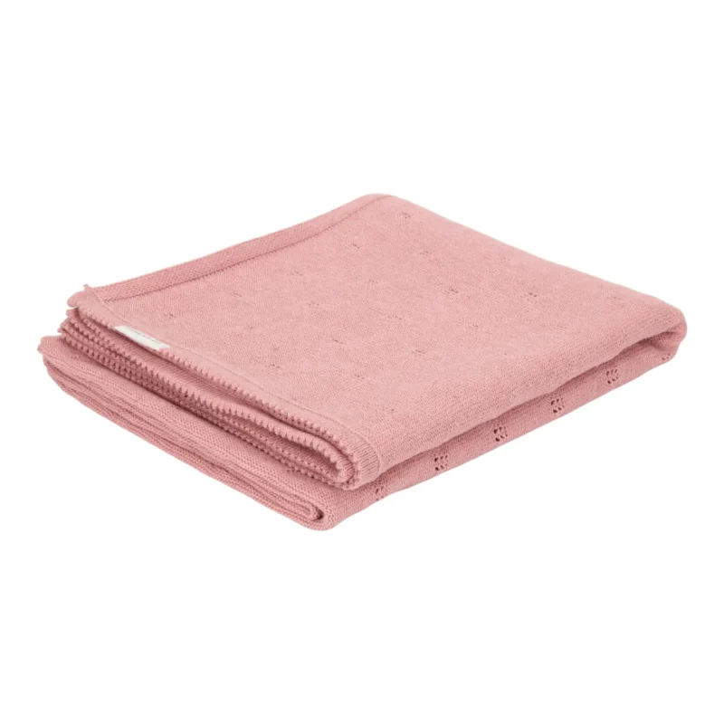 LITTLE DUTCH ΚΟΥΒΕΡΤΑ ΠΛΕΚΤΗ PURE PINK BLUSH 70x100