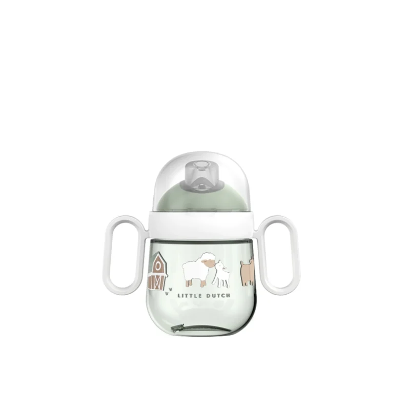 LITTLE DUTCH ΕΚΠΑΙΔΕΥΤΙΚΟ ΠΟΤΗΡΑΚΙ ΜΕ ΧΕΙΡΟΛΑΒΕΣ MIO 200 ml - LITTLE FARM