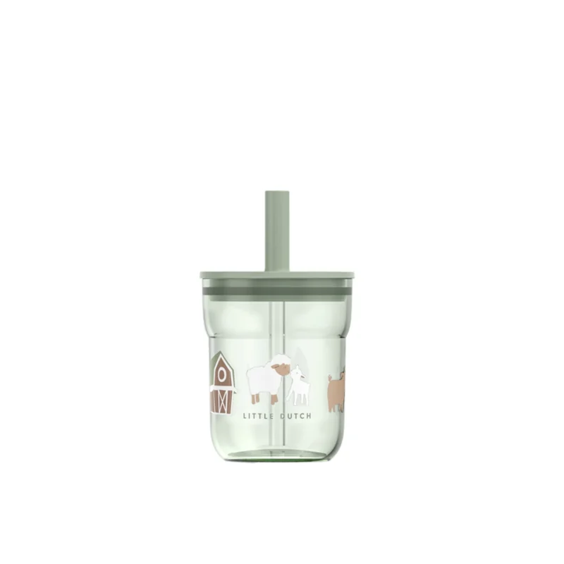 LITTLE DUTCH ΠΑΙΔΙΚΟ ΠΟΤΗΡΙ ΜΕ ΚΑΛΑΜΑΚΙ MIO  250 ml - LITTLE FARM
