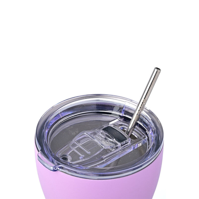 ESTIA HOME ART ΘΕΡΜΟΣ COFFEE MUG SAVE THE AEGEAN 350ml LAVENDER PURPLE - Image 5