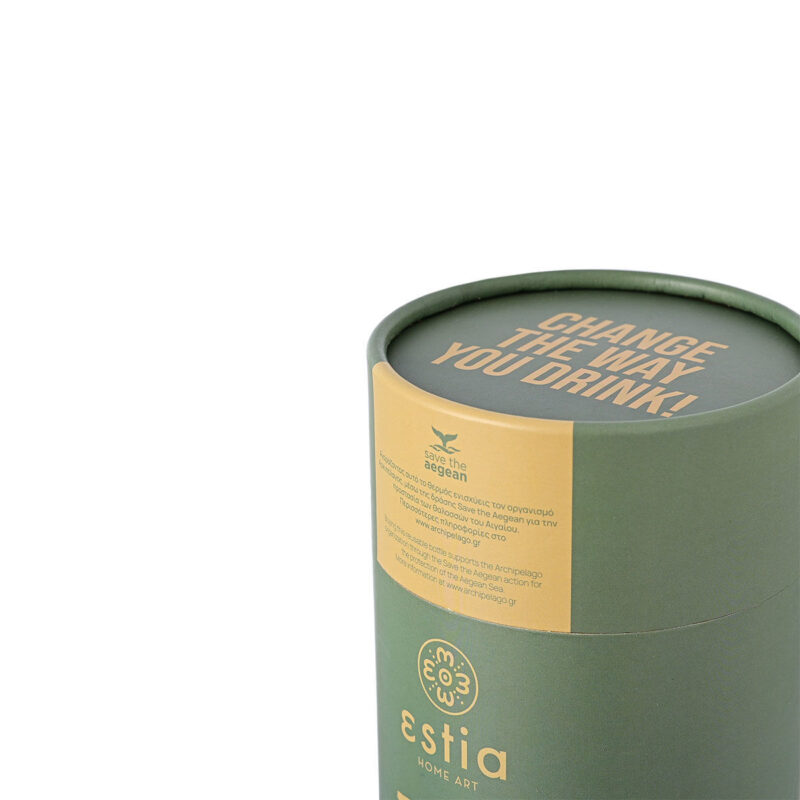 ESTIA HOME ART ΘΕΡΜΟΣ TRAVEL MUG SAVE THE AEGEAN 350ml BLOSSOM ROSE - Image 5