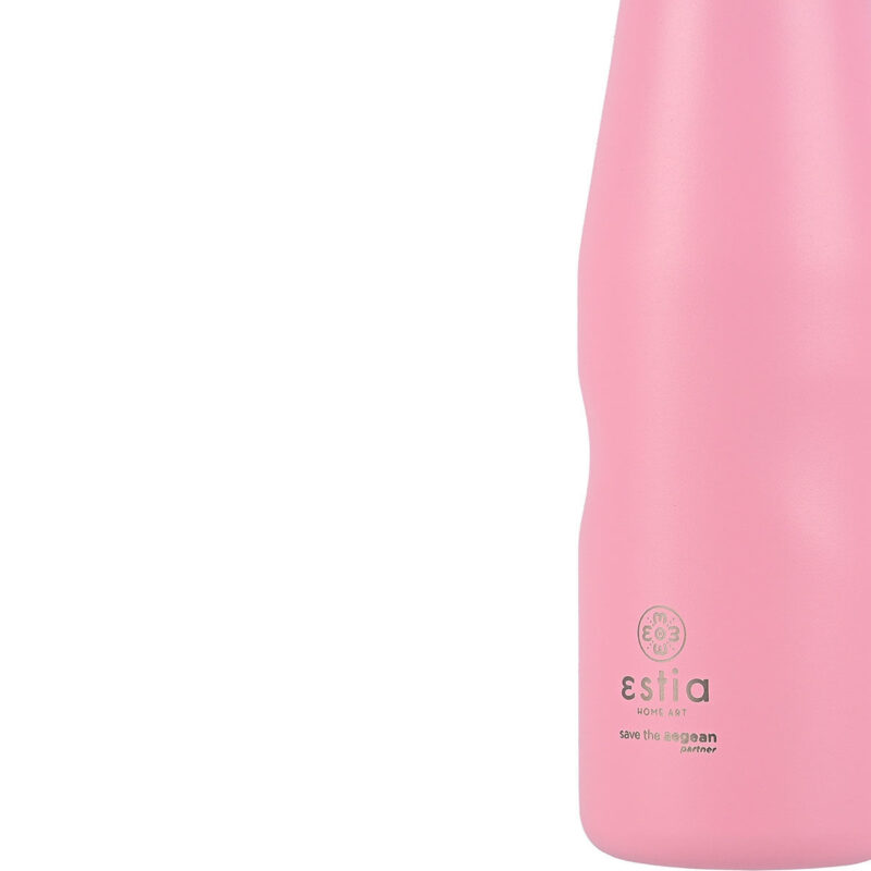ESTIA HOME ART ΘΕΡΜΟΣ TRAVEL FLASK SAVE THE AEGEAN 750ml BLOSSOM ROSE - Image 4
