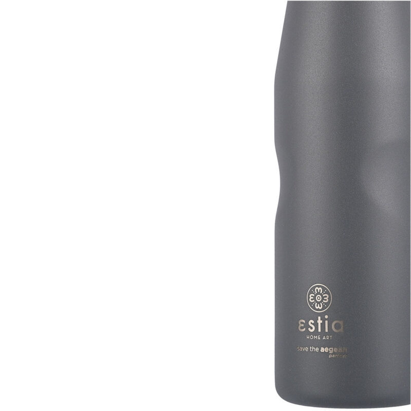 ESTIA HOME ART ΘΕΡΜΟΣ TRAVEL FLASK SAVE THE AEGEAN 500ml FJORD GREY - Image 4