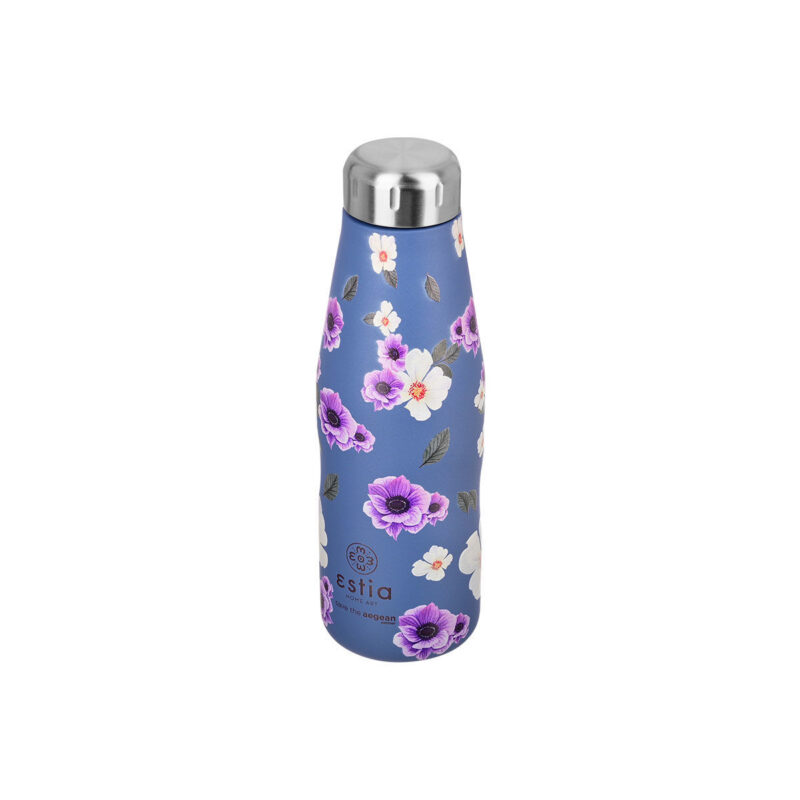 ESTIA HOME ART ΘΕΡΜΟΣ TRAVEL FLASK SAVE THE AEGEAN 500ml GARDEN BLUE - Image 2