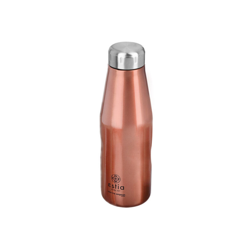 ESTIA HOME ART ΘΕΡΜΟΣ TRAVEL FLASK SAVE THE AEGEAN 500ml ROSE GOLD - Image 7