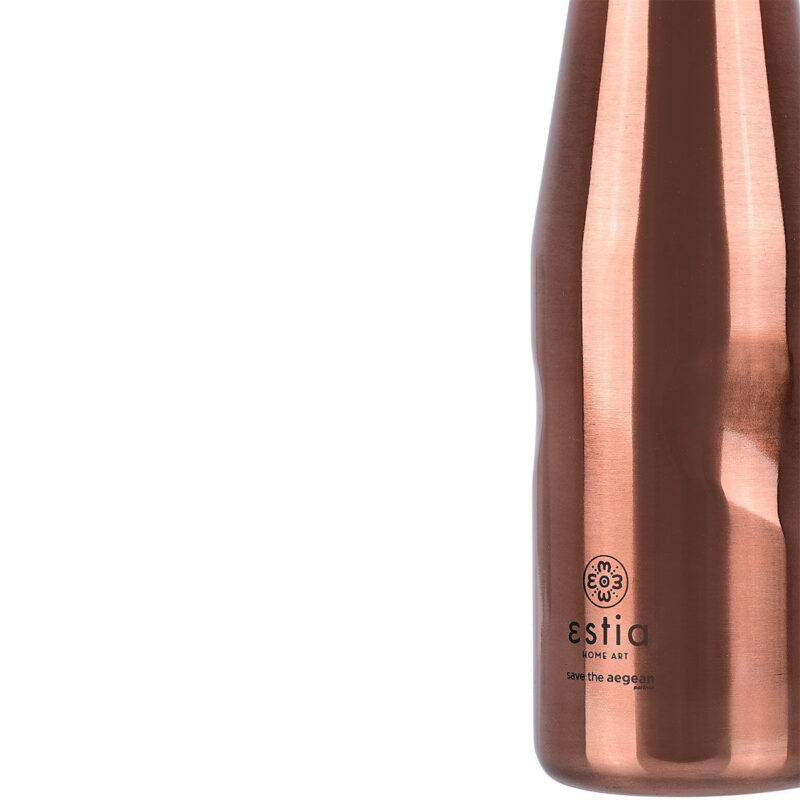 ESTIA HOME ART ΘΕΡΜΟΣ TRAVEL FLASK SAVE THE AEGEAN 500ml ROSE GOLD - Image 2