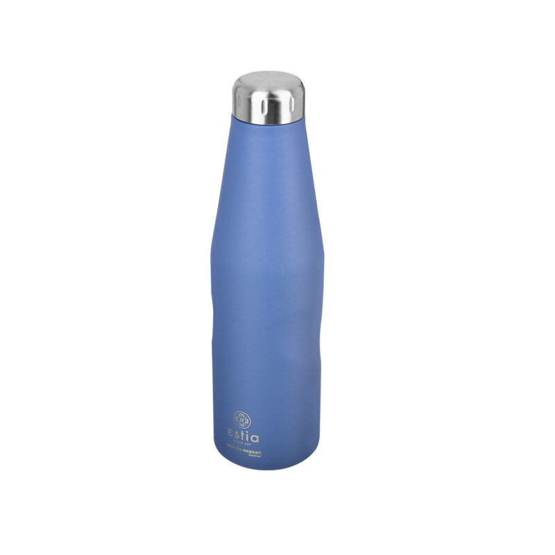 ESTIA HOME ART ΘΕΡΜΟΣ TRAVEL FLASK SAVE THE AEGEAN 750ml DENIM BLUE - Image 3