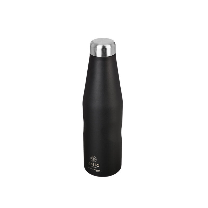 ESTIA HOME ART ΘΕΡΜΟΣ TRAVEL FLASK SAVE THE AEGEAN 750ml MIDNIGHT BLACK - Image 2