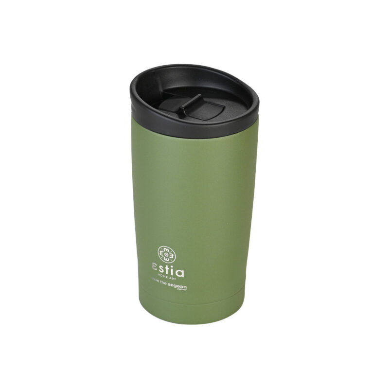 ESTIA HOME ART ΘΕΡΜΟΣ TRAVEL MUG SAVE THE AEGEAN 350ml BLOSSOM ROSE - Image 3