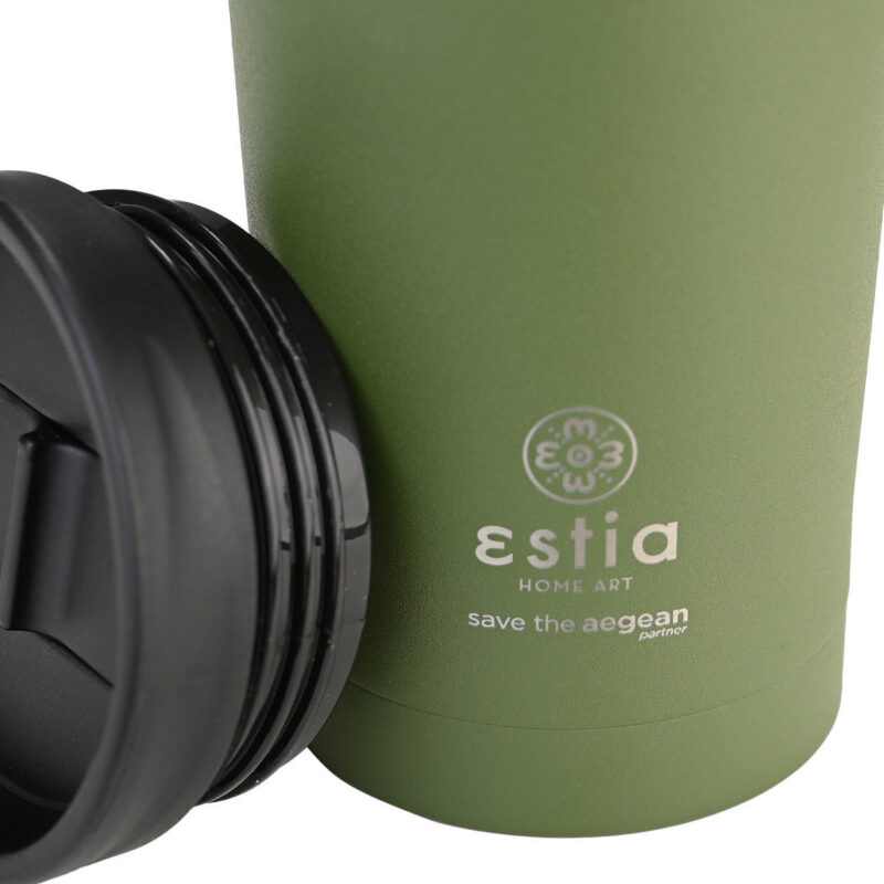 ESTIA HOME ART ΘΕΡΜΟΣ TRAVEL MUG SAVE THE AEGEAN 350ml BLOSSOM ROSE - Image 2