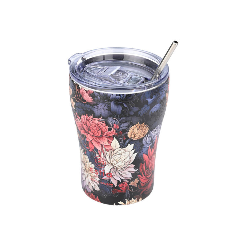 ESTIA HOME ART ΘΕΡΜΟΣ COFFEE MUG SAVE THE AEGEAN 350ml MIDNIGHT BLOSSOM - Image 2
