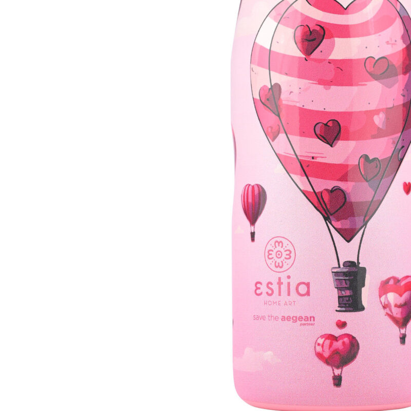 ESTIA HOME ART ΘΕΡΜΟΣ TRAVEL FLASK SAVE THE AEGEAN 500ml LOVE ASCEND - Image 3