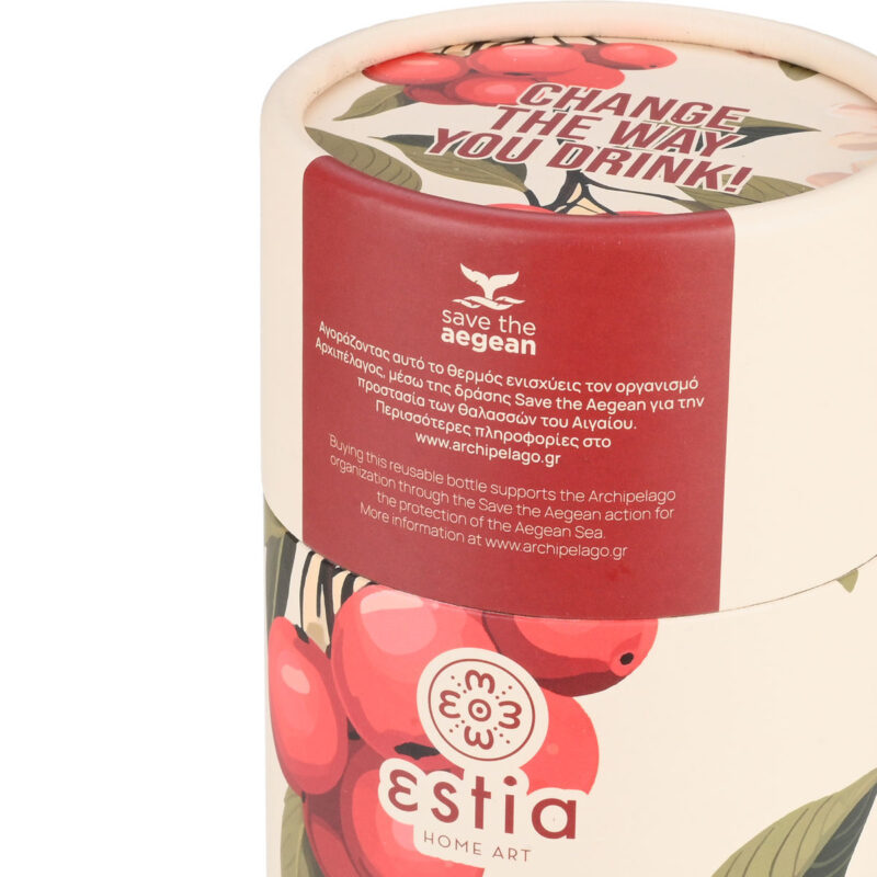 ESTIA HOME ART ΘΕΡΜΟΣ TRAVEL MUG SAVE THE AEGEAN 350ml SAKURA WHISPER - Image 2
