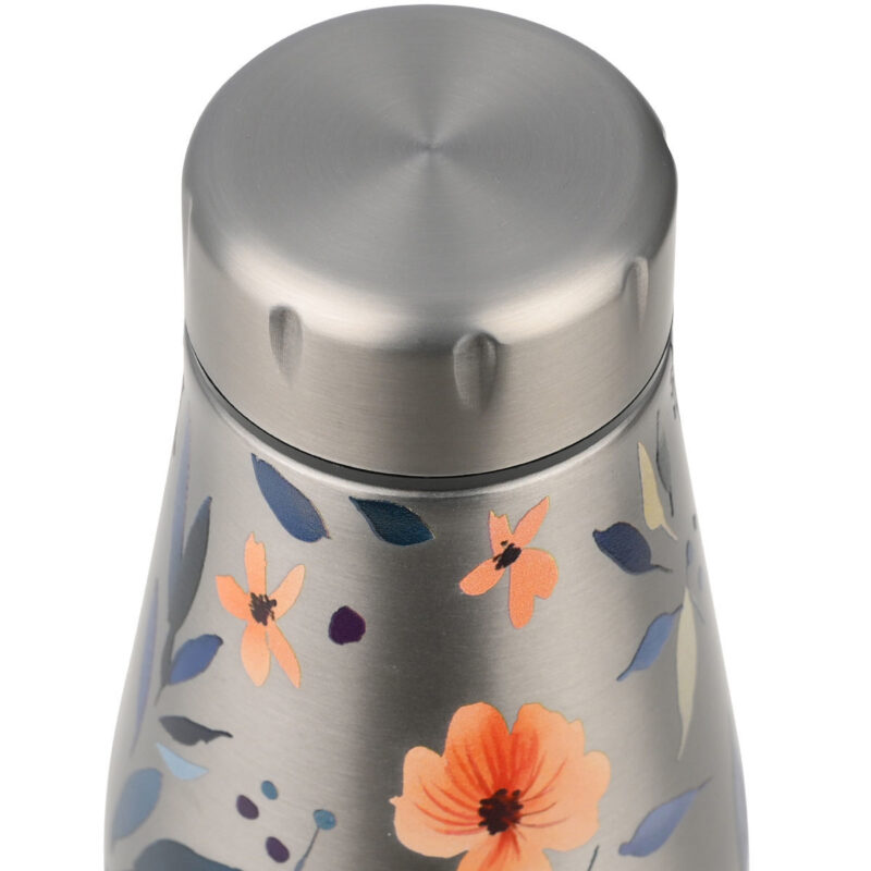 ESTIA HOME ART ΘΕΡΜΟΣ TRAVEL FLASK SAVE THE AEGEAN 500ml SILVER BOTANIC - Image 3