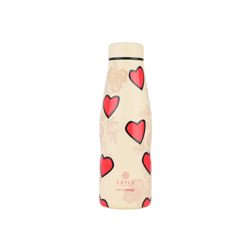 ESTIA HOME ART ΘΕΡΜΟΣ TRAVEL FLASK SAVE THE AEGEAN 500ml TENDER LACE