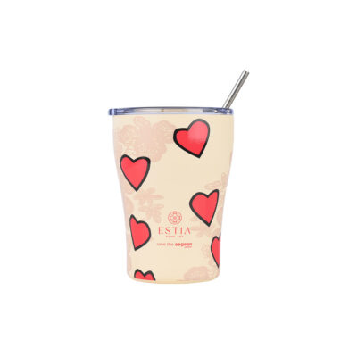 ESTIA HOME ART ΘΕΡΜΟΣ COFFEE MUG SAVE THE AEGEAN 350ml TENDER LACE