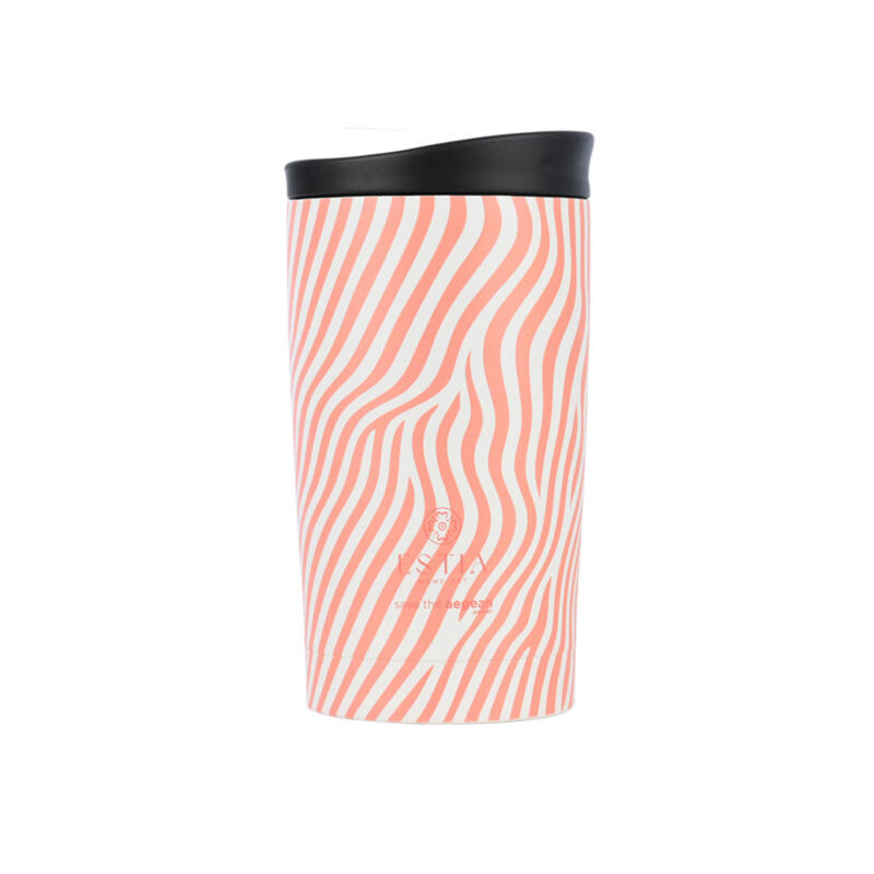 ESTIA HOME ART ΘΕΡΜΟΣ TRAVEL MUG SAVE THE AEGEAN 350ml SOFT RIPPLE